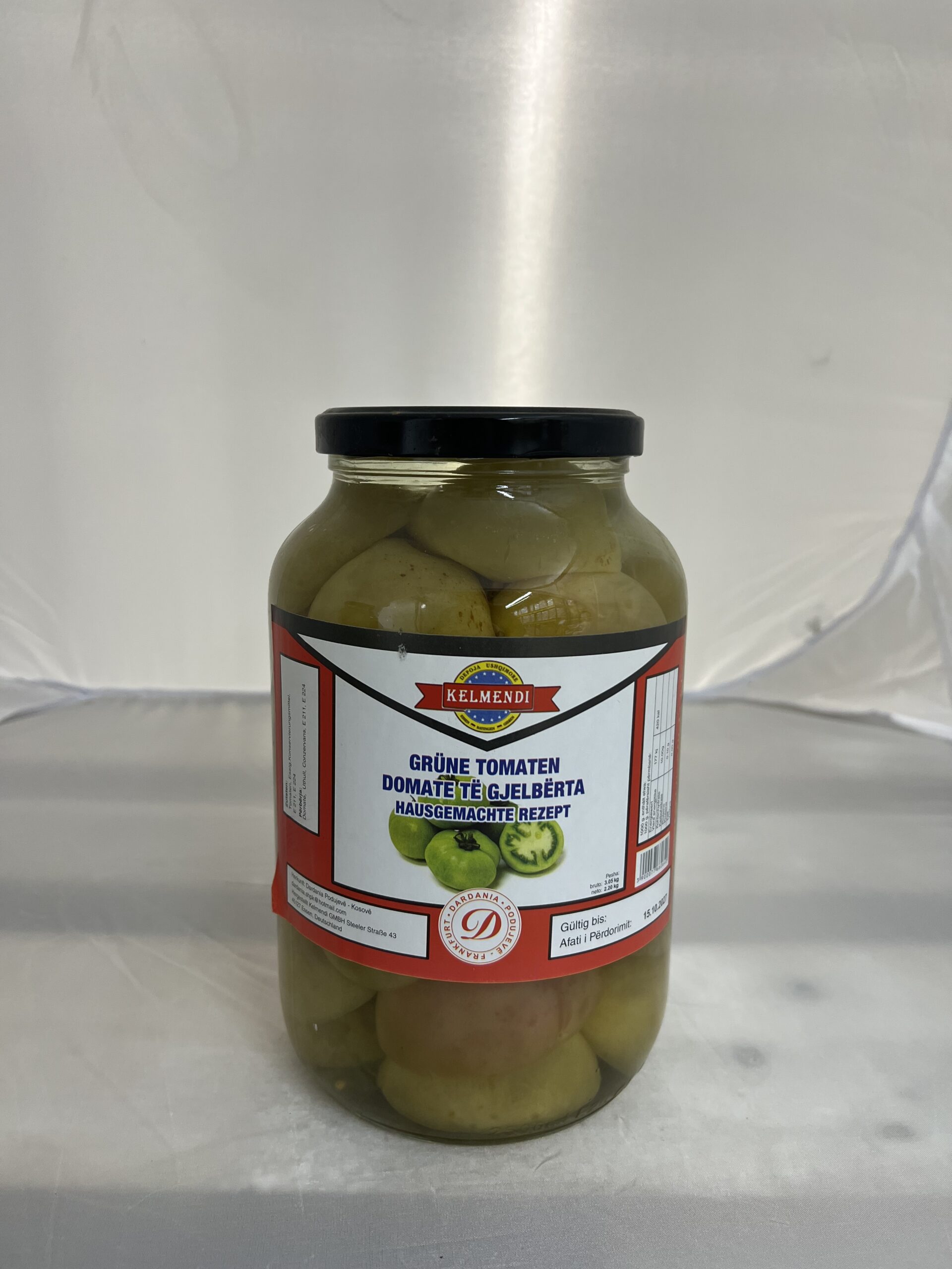Grüne Tomaten geschnitten 2.5 Kg (1*6)