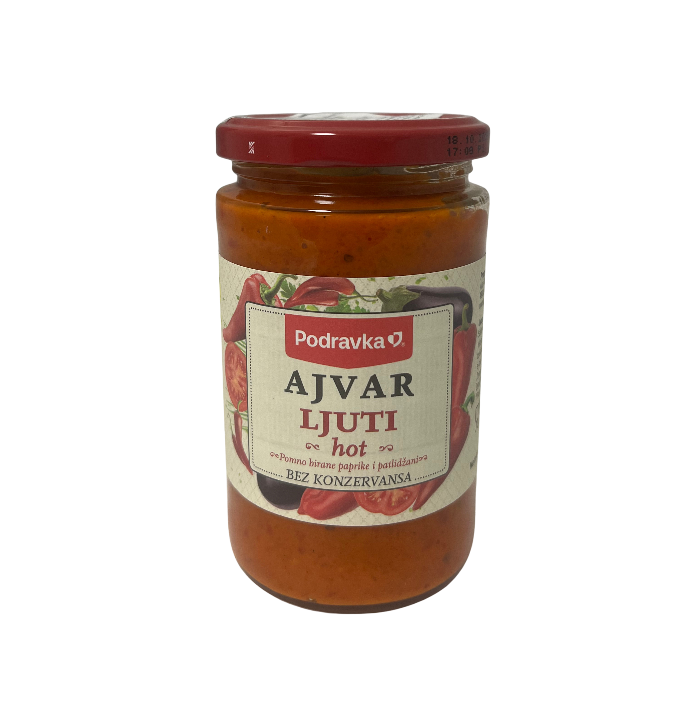 Podravka Ajvar 370 ml Scharf(1*12)