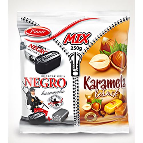 Negro & Lesnik Karamel mix 250gr (1*16)