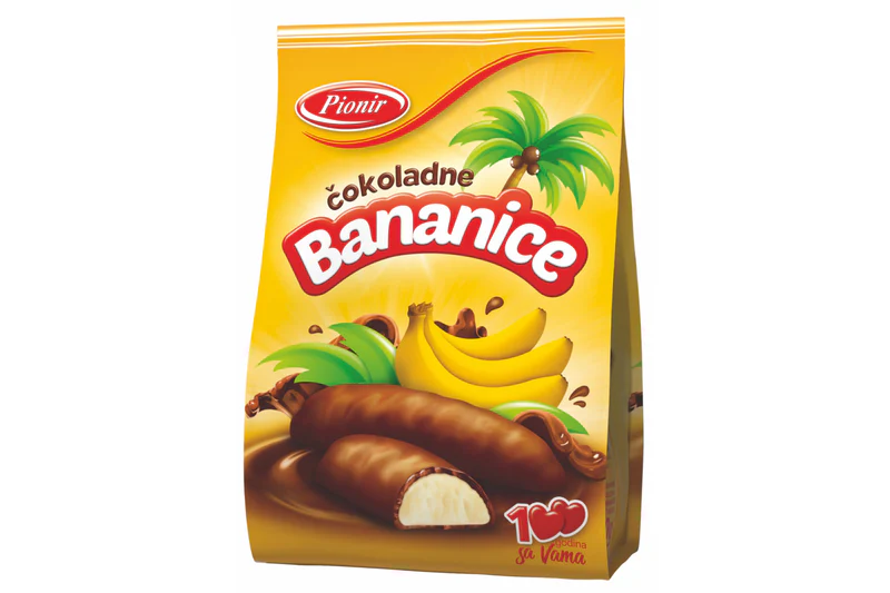 Schokobananen Pionir 150gr (1*12)