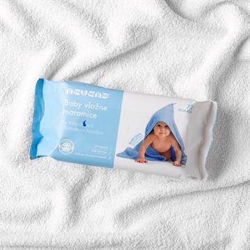 Nevena  Feuchttücher für Babys Blau 72/1(1*12)