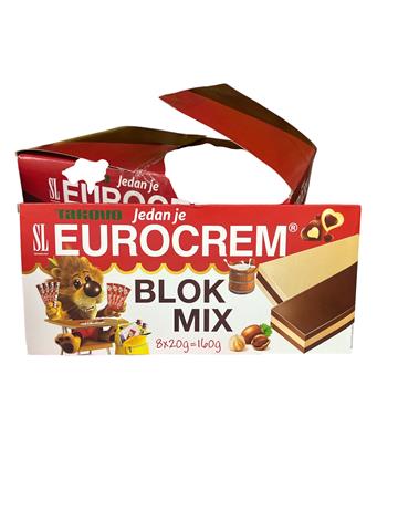Eurocrem blok mix 160gr(1*14)