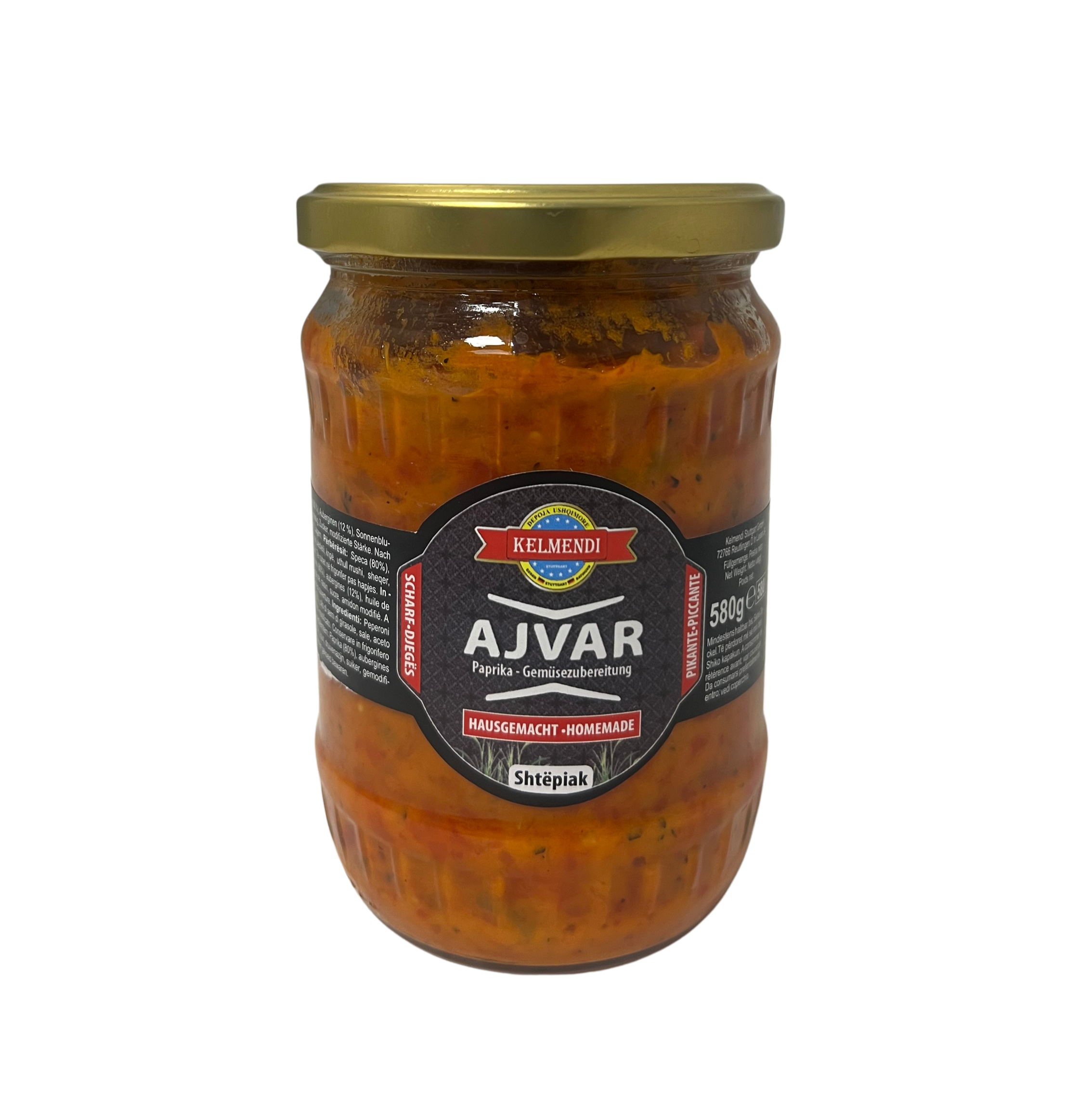 Ajvar Premium Hot Hausgemacht 580 ml (1*12)