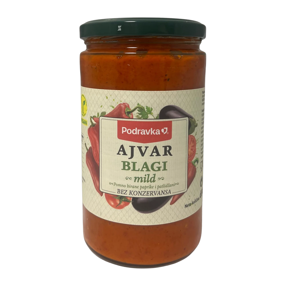 Podravka Ajvar 720 ml Mild    (1*12)