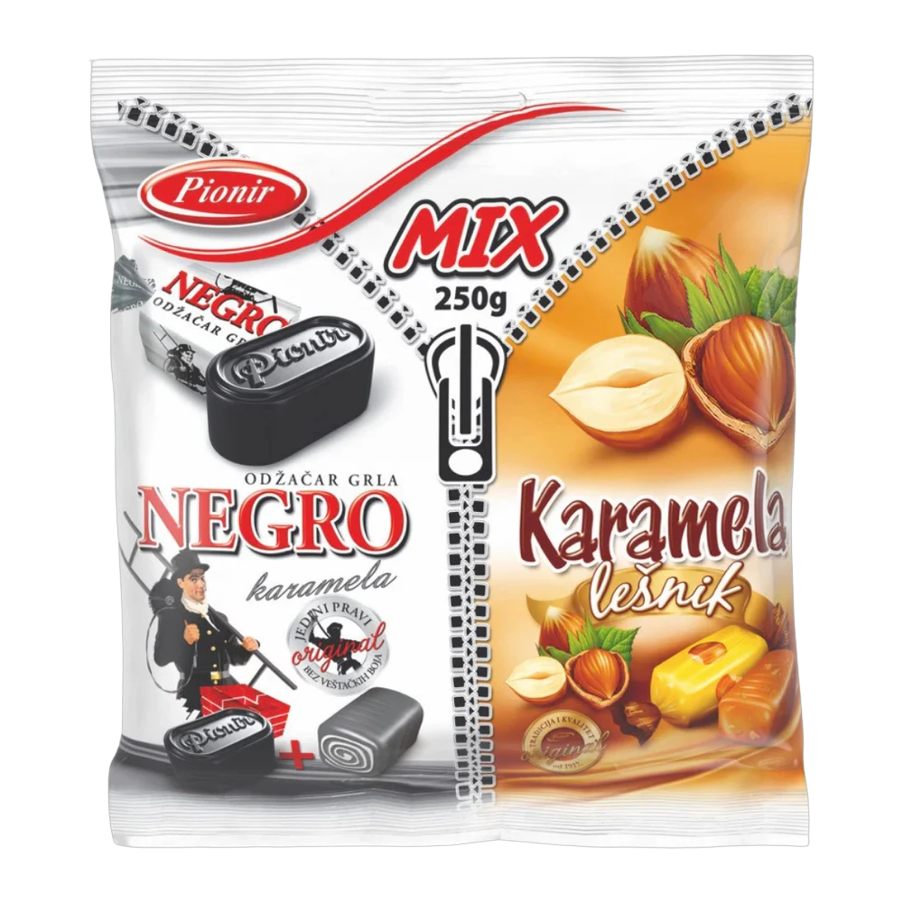 Negro & Lesnik Karamel mix 250gr (1*16)