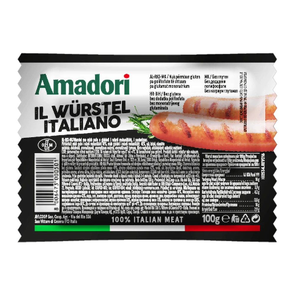 Amadori Hot Dog 100gr (1*25)