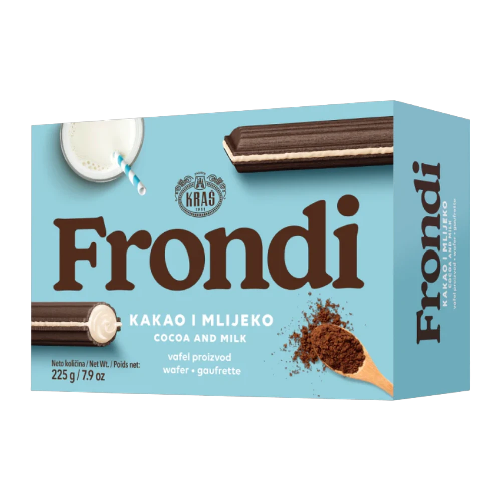 Frondi Wafel Kakao mit Milch 250gr(1*24)