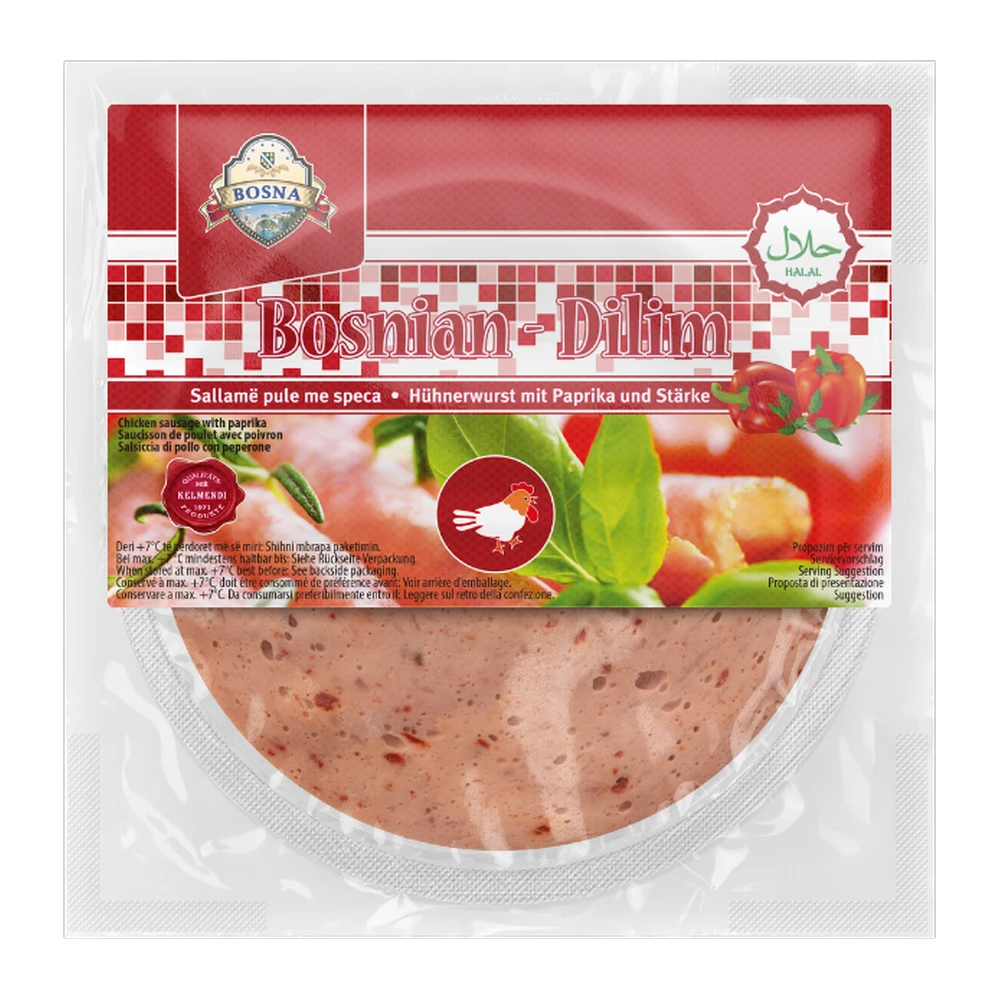 Bosna Salami Huhn mit Paprika 200gr(1*12) Halal
