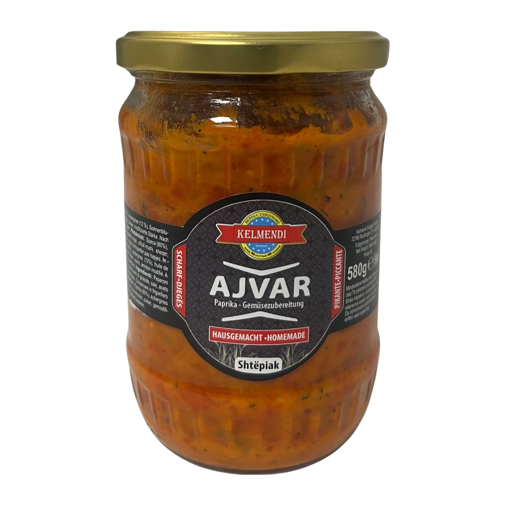 Ajvar Premium Hot Hausgemacht 580 ml (1*12)
