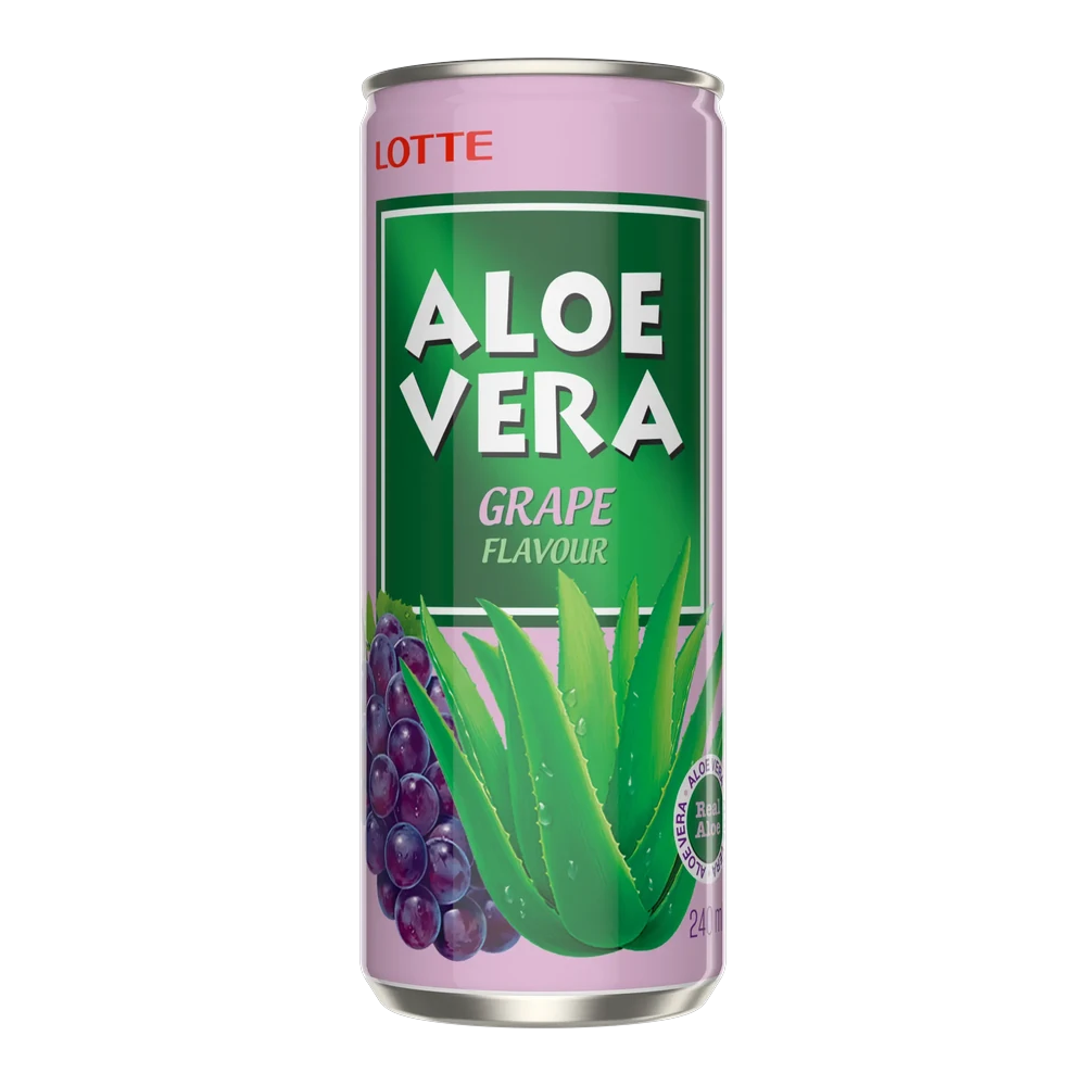 Lotte, Aloe Vera, Grape, 0,24 L
