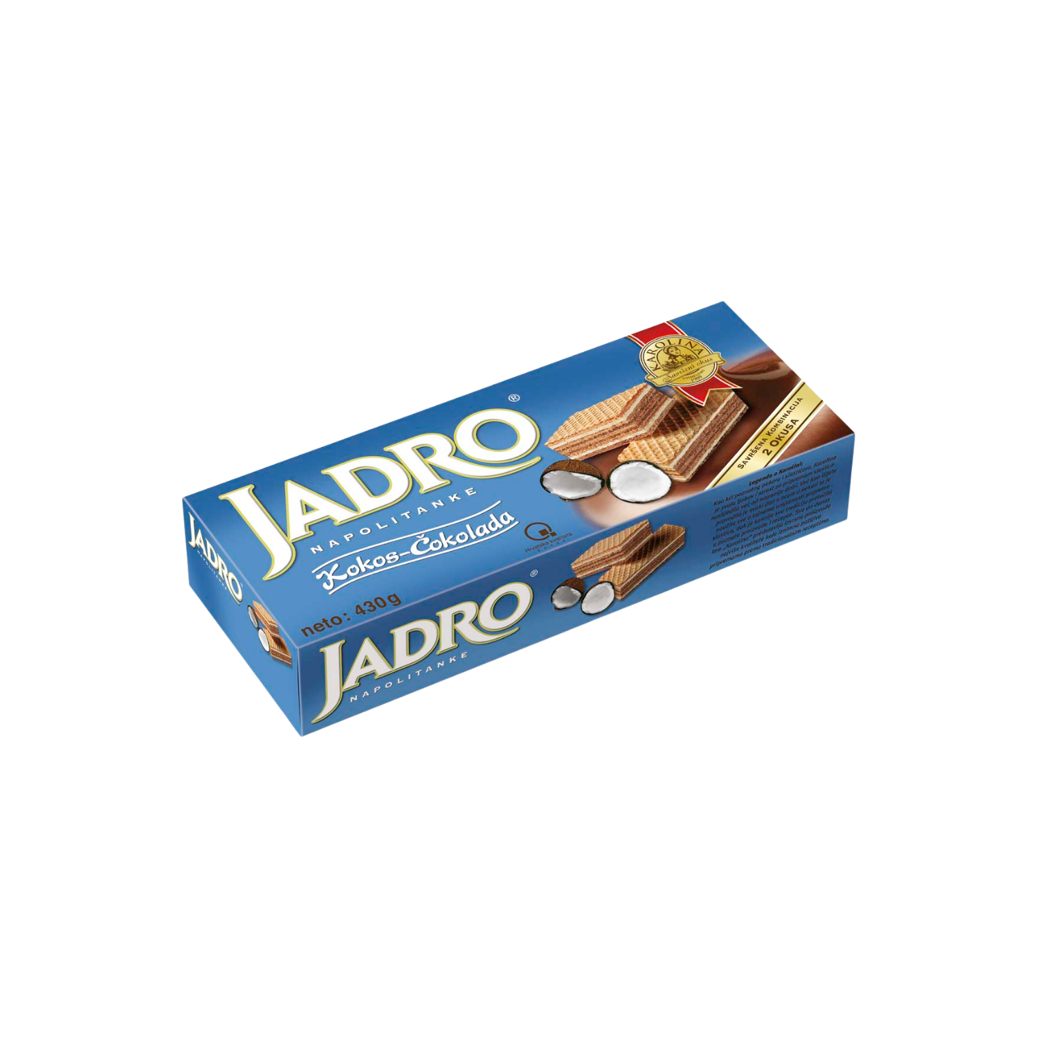 Jadro Napolitanke Kokos 430gr (1*14)